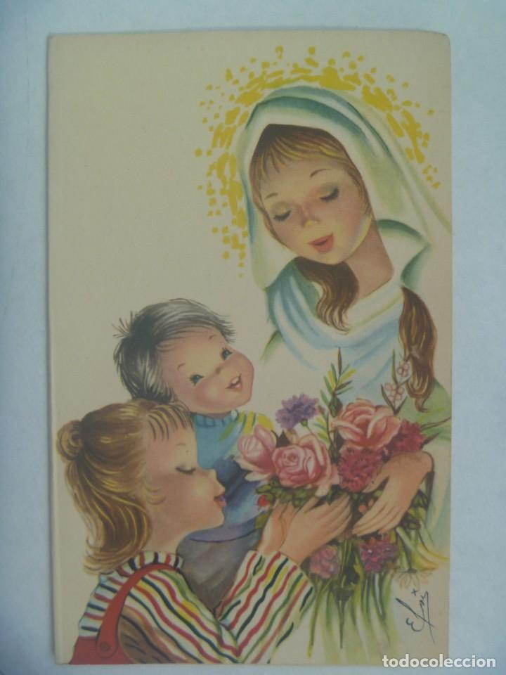 Cartoline: PRECIOSA TARJETA DE FELICITACION DE NAVIDAD CON DIBUJITO, 1962