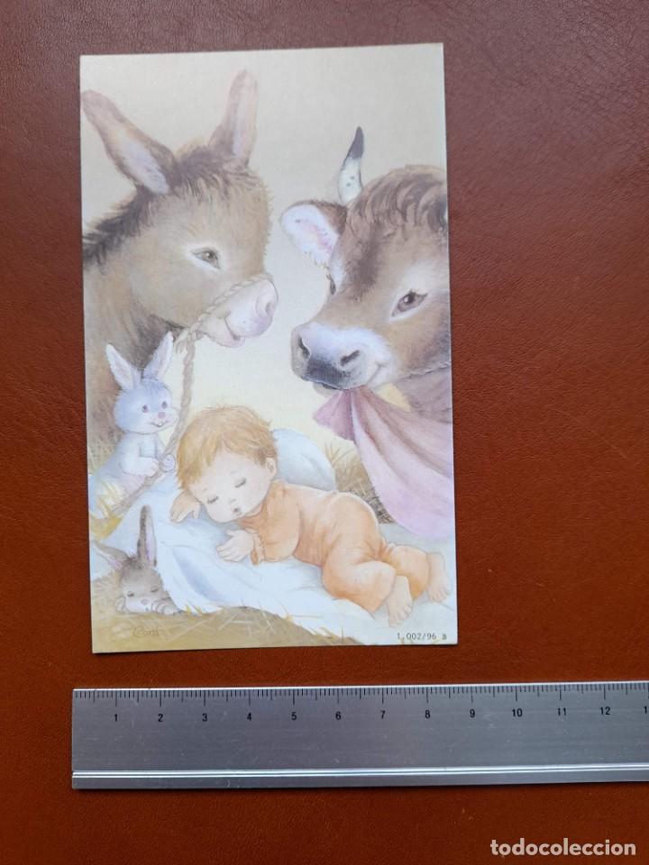 Postales: Postal tarjeta Navidad Coni Ni&ntilde;o Jes&uacute;s mula y buey