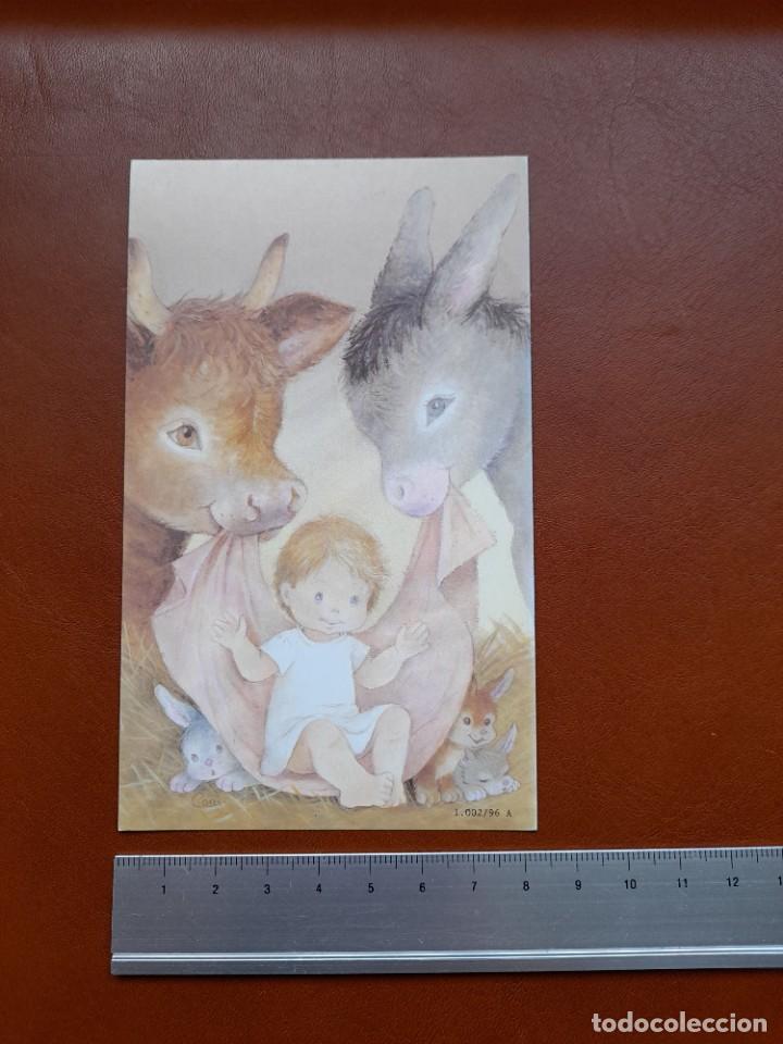 Postales: Postal tarjeta Navidad Coni Ni&ntilde;o Jes&uacute;s mula y buey