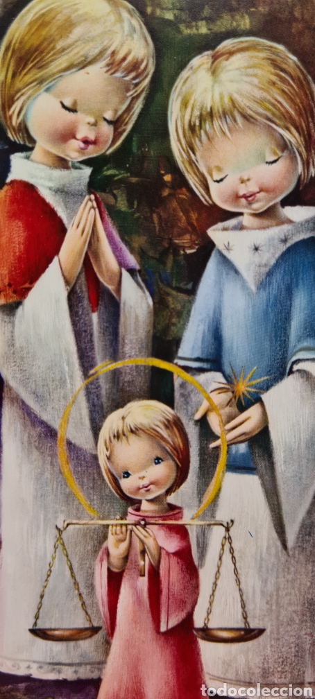 Postkarten: Preciosa postal de Navidad. Diptico. Vernet. Escrita