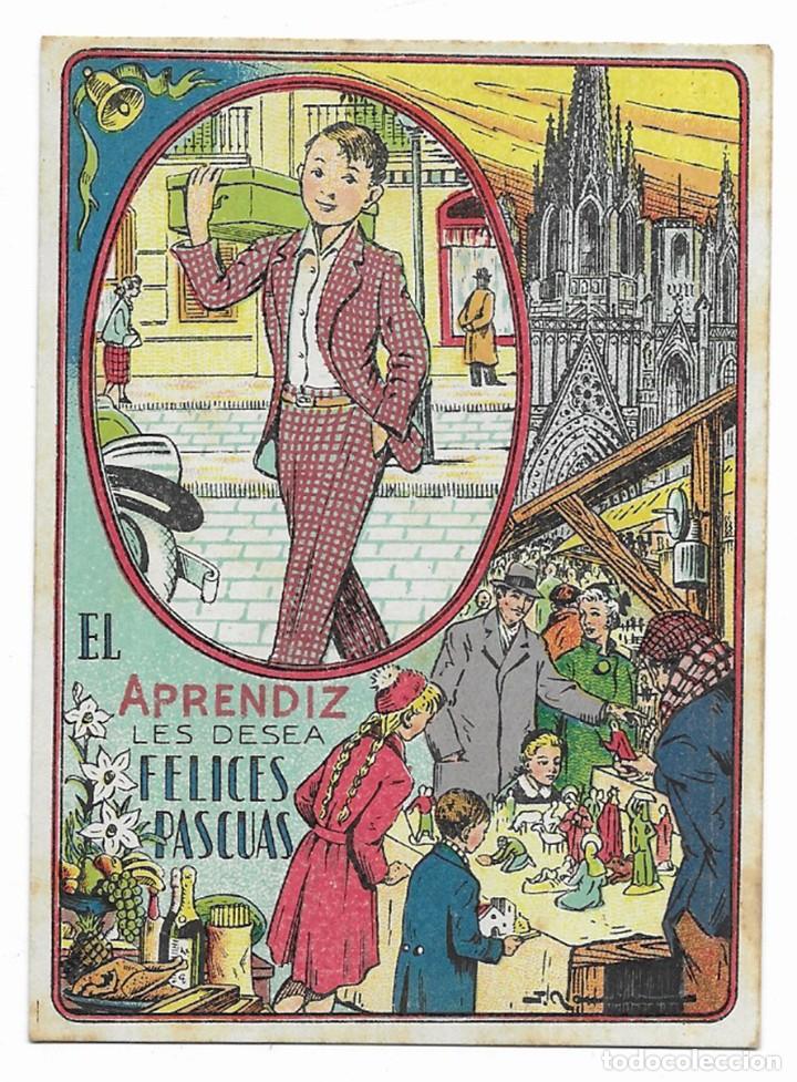 Postales: Felicitacion / Nadala. El Aprendiz les desea Felices Pascuas. 1940 / 1950