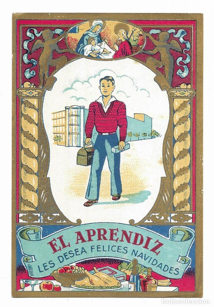 Postales: Felicitacion / Nadala. El Aprendiz les desea Felices Navidades. 1940 / 1950