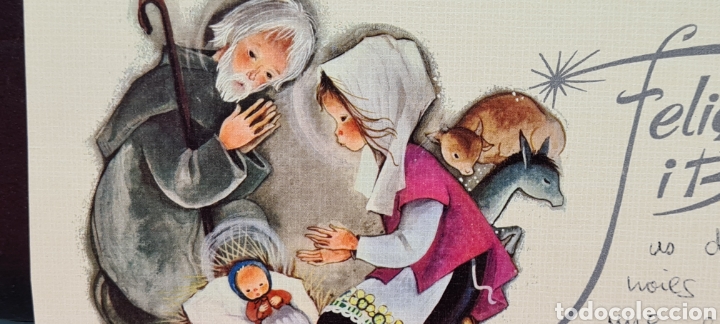 Postais: Preciosa postal de Navidad. Roser Puig? Escrita