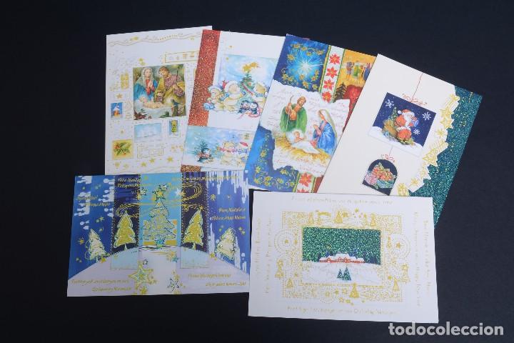 Postales: Lote de 6 postales de Navidad d&iacute;pticos sin circular - Foto 1