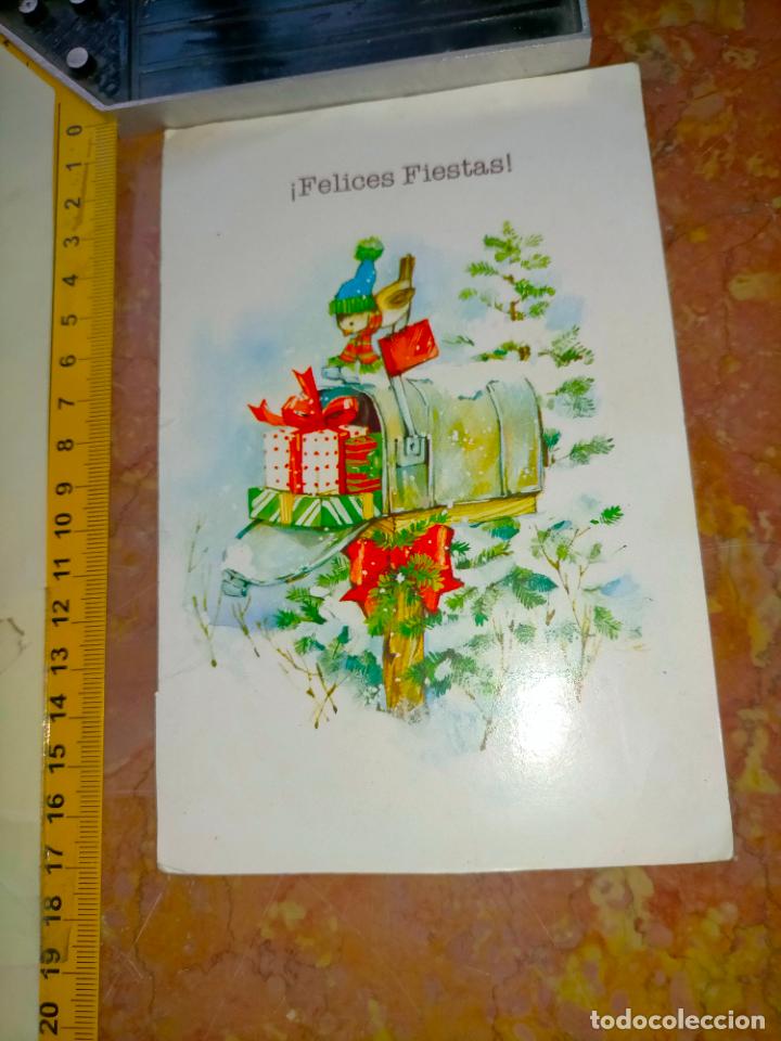 Postais: escucho ofertas - antigua felicitacion navide&ntilde;a christmas escrita belen nacimiento