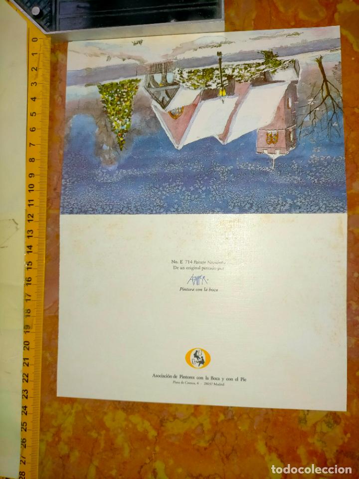 Postcards: escucho ofertas - antigua felicitacion navide&ntilde;a christmas escrita belen nacimiento .