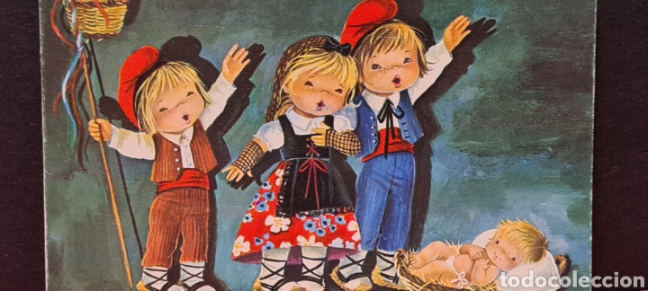 Postais: Preciosa postal de Navidad. Diptico. Constanza. Escrita