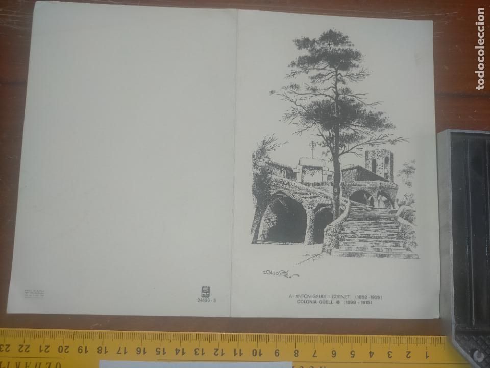 Postales: FELICITACION de NAVIDAD * COLONIA G&Uuml;ELL - GAUDI *1983