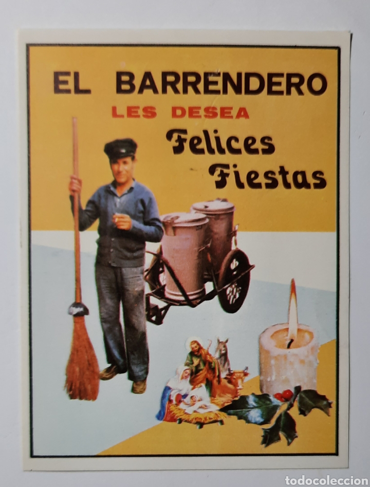 Postales: FELICITACION DE NAVIDAD / EL BARRENDERO 1976 - Foto 1