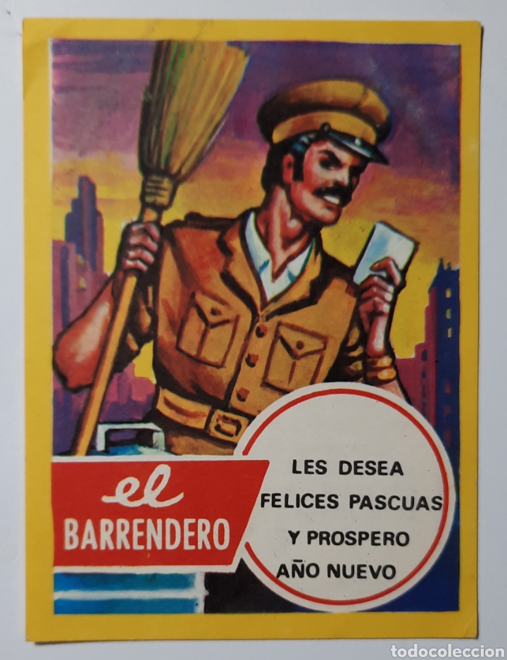 Postales: FELICITACION DE NAVIDAD / EL BARRENDERO / EDICIONES MORAGON - VALENCIA - Foto 1