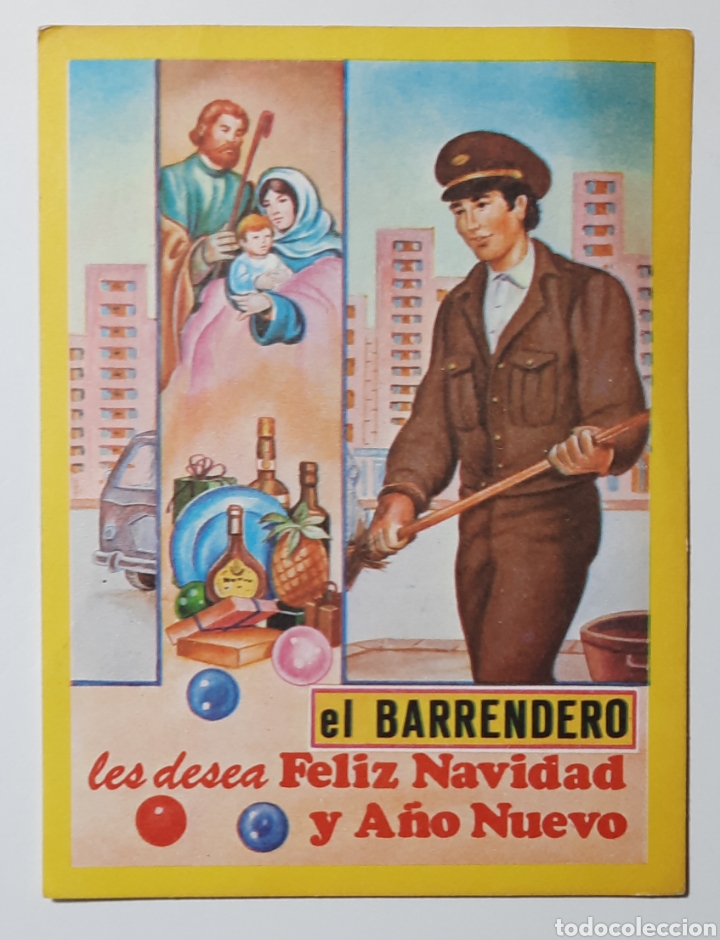Postales: FELICITACION DE NAVIDAD / EL BARRENDERO / EDICIONES VIKINGO - Foto 1