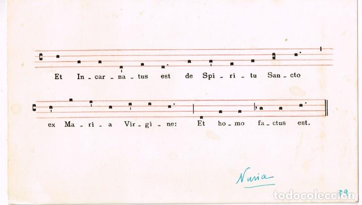 Postcards: 1959 POSTAL NADALENCA I ANY NOU - CANT GREGORI&Agrave; - postal de Maria + firma il.legible a Nuria