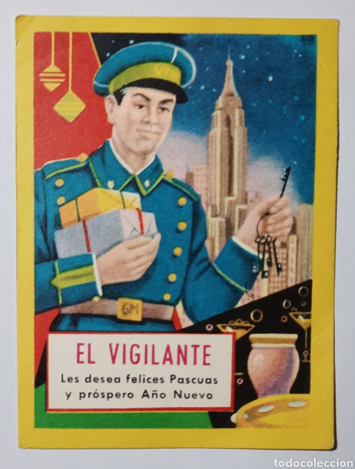 Postkarten: FELICITACION DE NAVIDAD / EL VIGILANTE 1954 / EDICIONES MORAGON