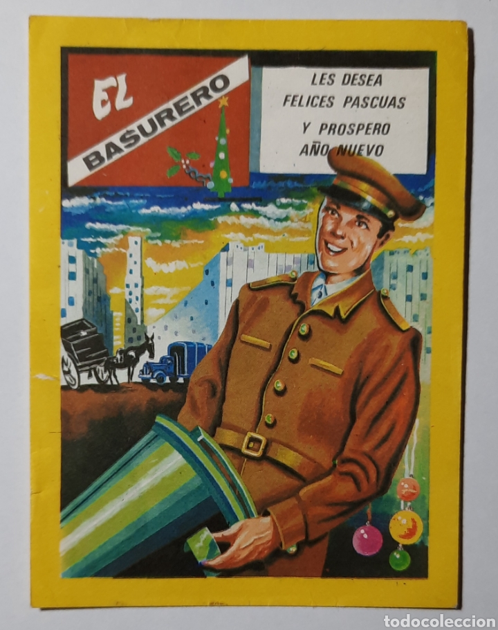 Postales: FELICITACION DE NAVIDAD / EL BASURERO / EDICIONES MORAGON - Foto 1