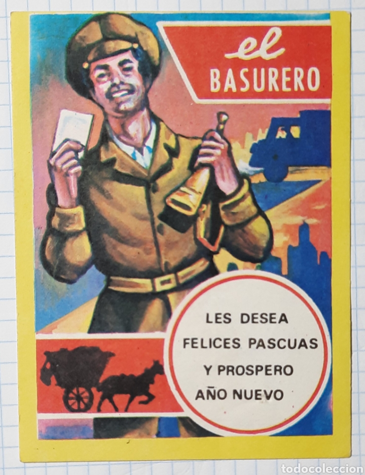 Postales: FELICITACION DE NAVIDAD /EL BASURERO / EDICIONES MORAGON - Foto 1
