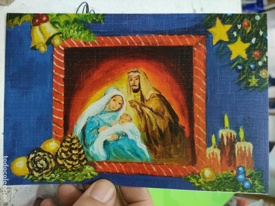 Postales: Postal Natividad Pintado con la Boca S/C - Foto 1