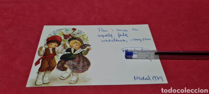 Postales: Preciosa postal de Navidad. Maria. Escrita. - Foto 3