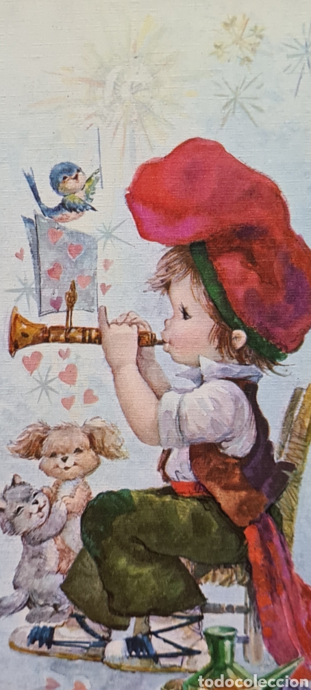 Postais: Preciosa postal de Navidad. Diptico. Vernet. Escrita
