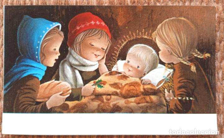 Postales: TARJETA DE NAVIDAD - ILUSTRACION BENAGES - belen - nacimiento