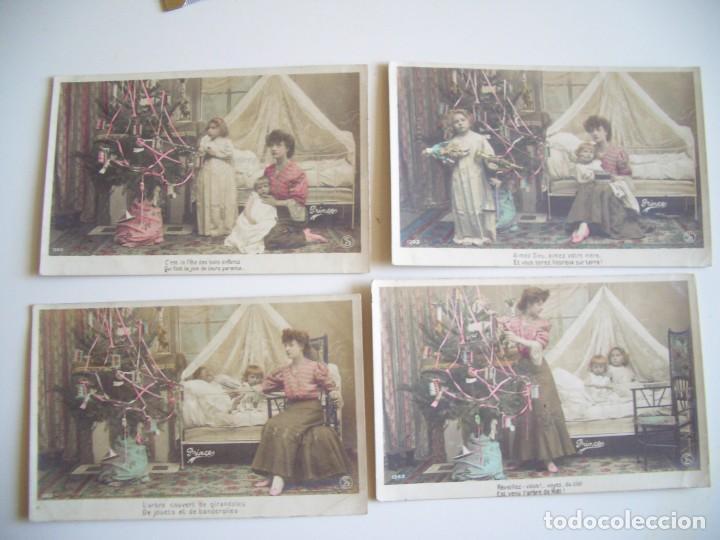 Postkarten: Colecci&oacute;n de postales de ni&ntilde;os con jugetes, Navidad.