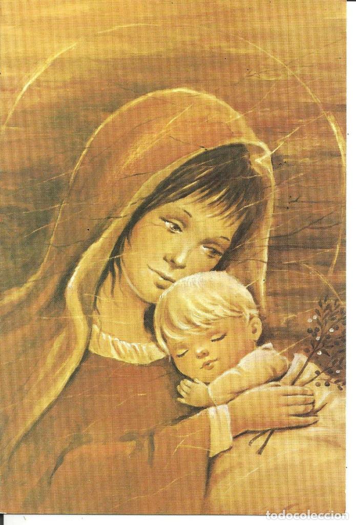 Postales: FELICITACION NAVIDAD *LA VIRGEN Y EL NI&Ntilde;O JES&Uacute;S* - D. FS - DIPTICA, 16X11 CM, 1975