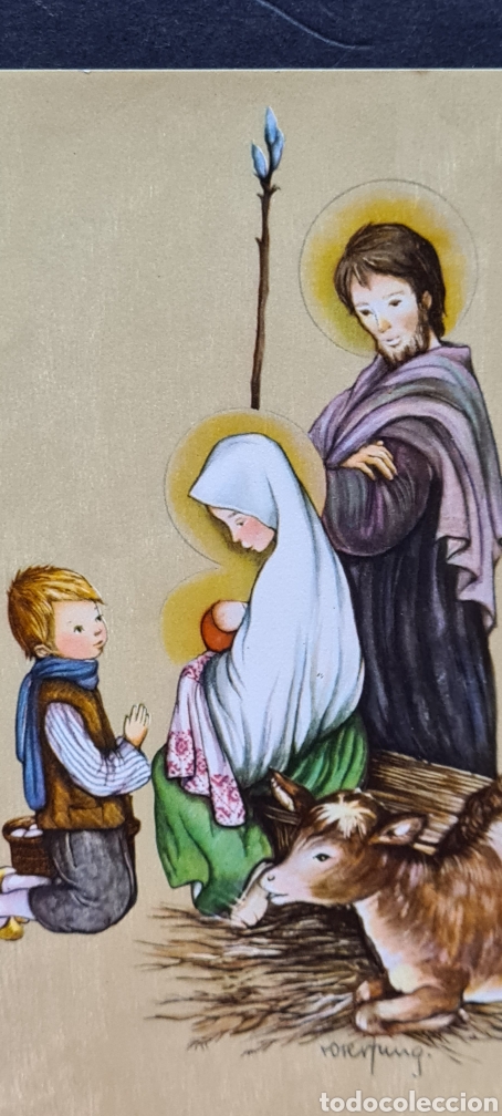 Postais: Preciosa postal de Navidad. Diptico. Roser Puig. Escrita