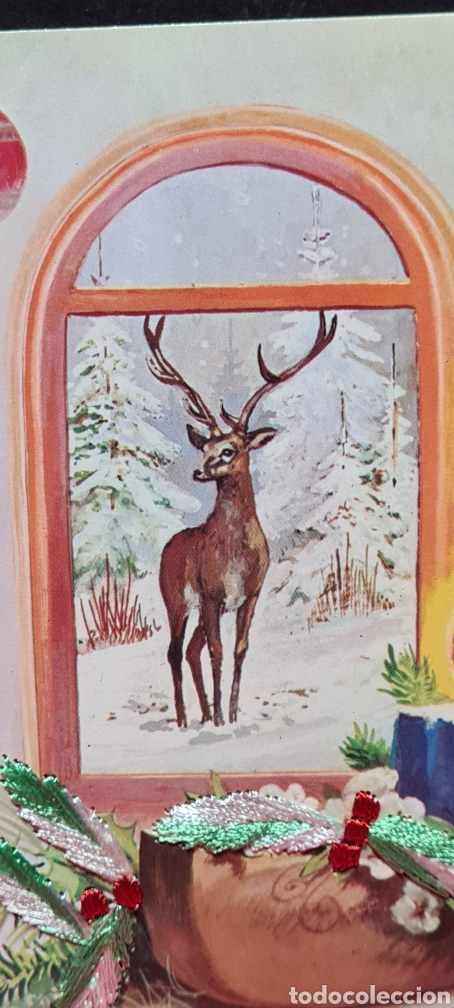 Cartes Postales: Preciosa postal de Navidad. Bordada