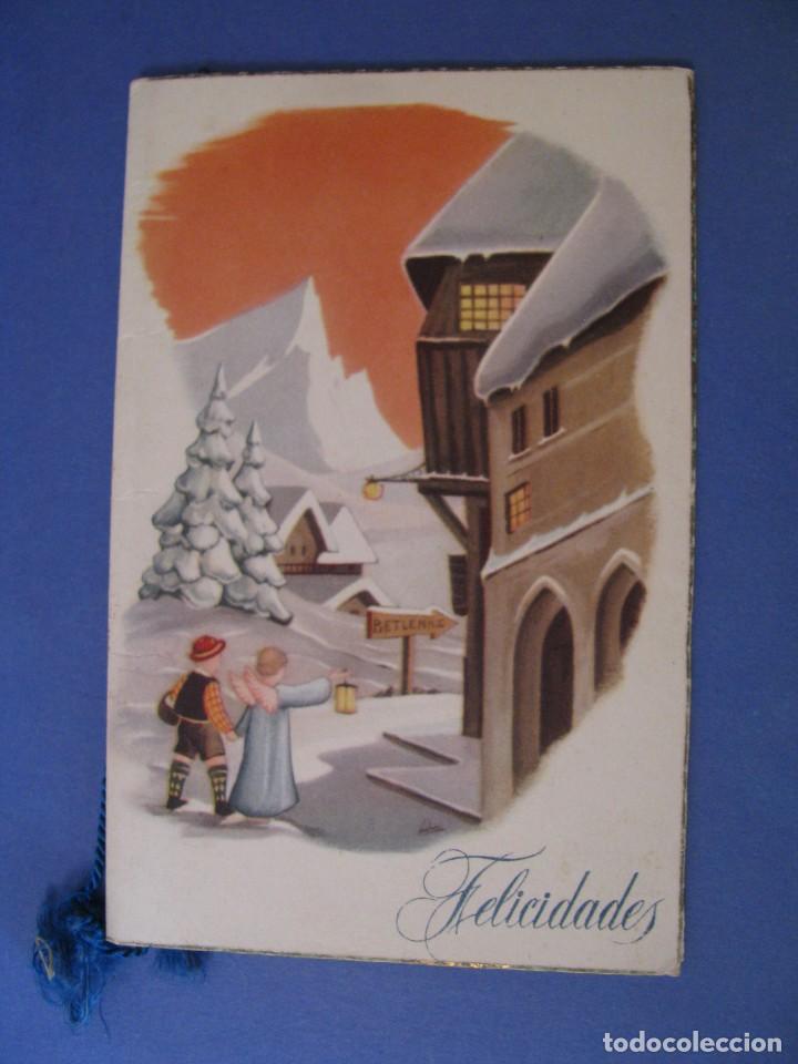 Cartoline: POSTAL DIPTICA DE NAVIDAD. IL.? ED. A.P. SERIE 1 N&ordm; 19. 14X9 CM.