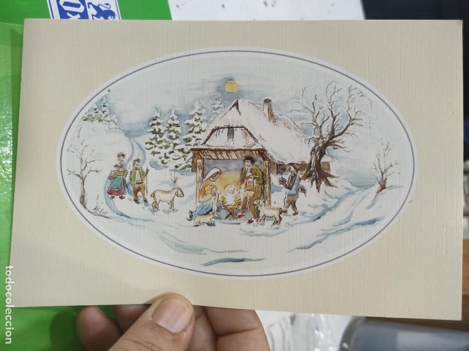 Cartoline: Postal Nacimiento N E410 Pintor con la Boca S/C