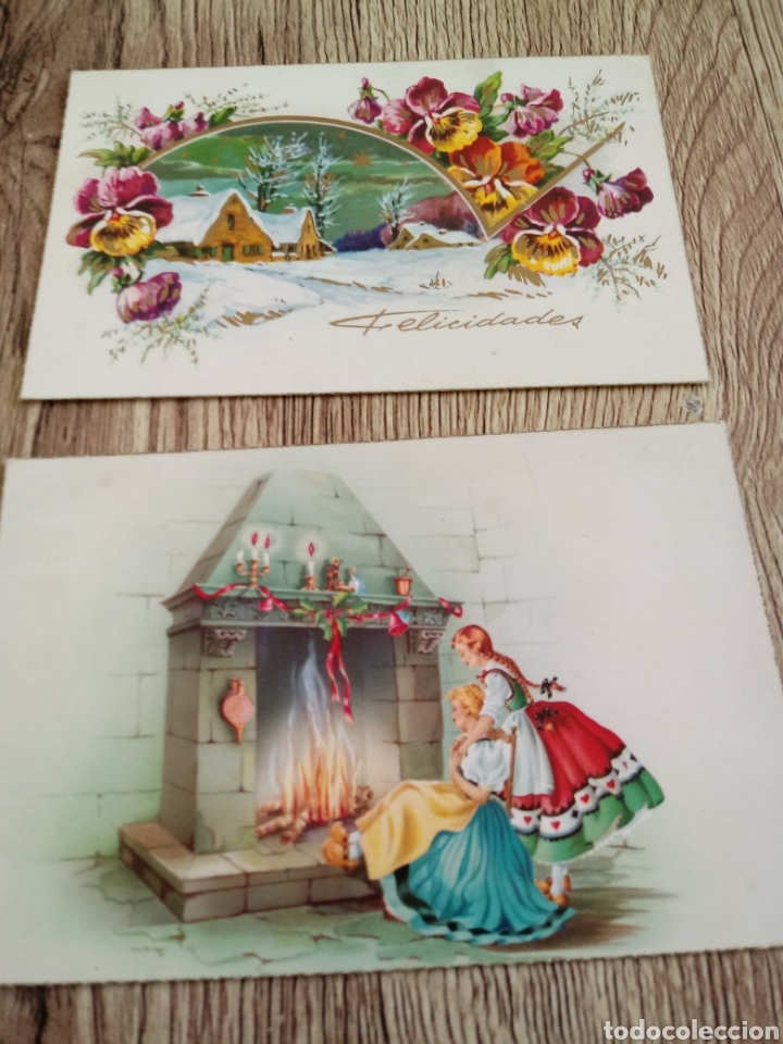 Postales: 2 Postales antiguas de Navidad