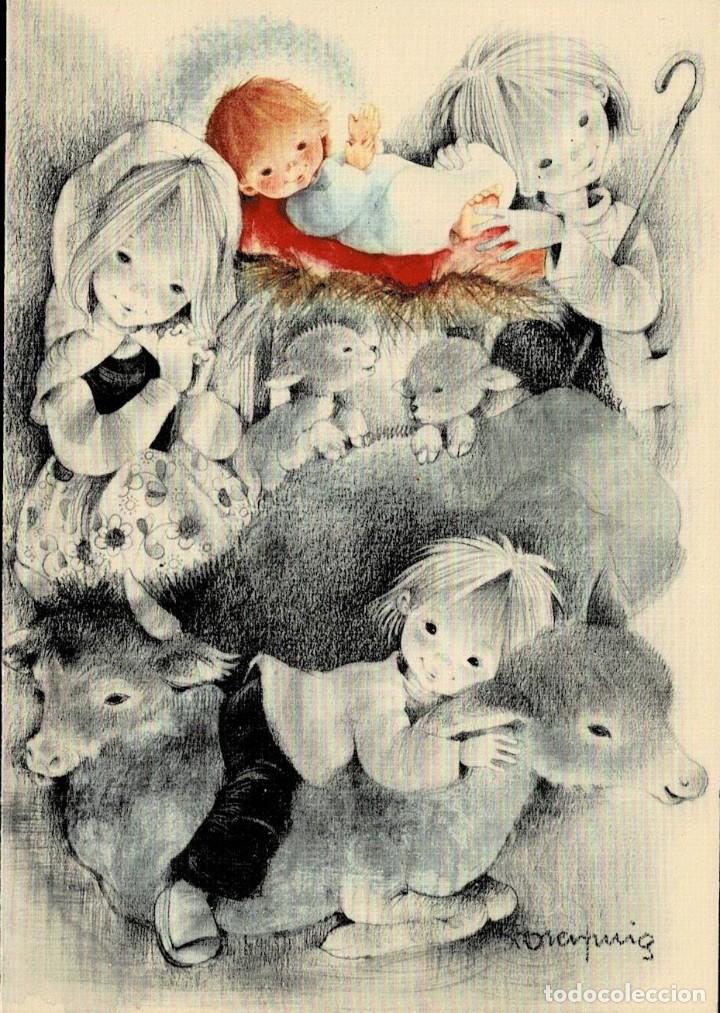 Postkarten: 0909P - ROSER PUIG - EDICIONES SABADELL MIRACLE 02.04.115.2 - DIPTICA 17X11,8 CM - DATA 1974