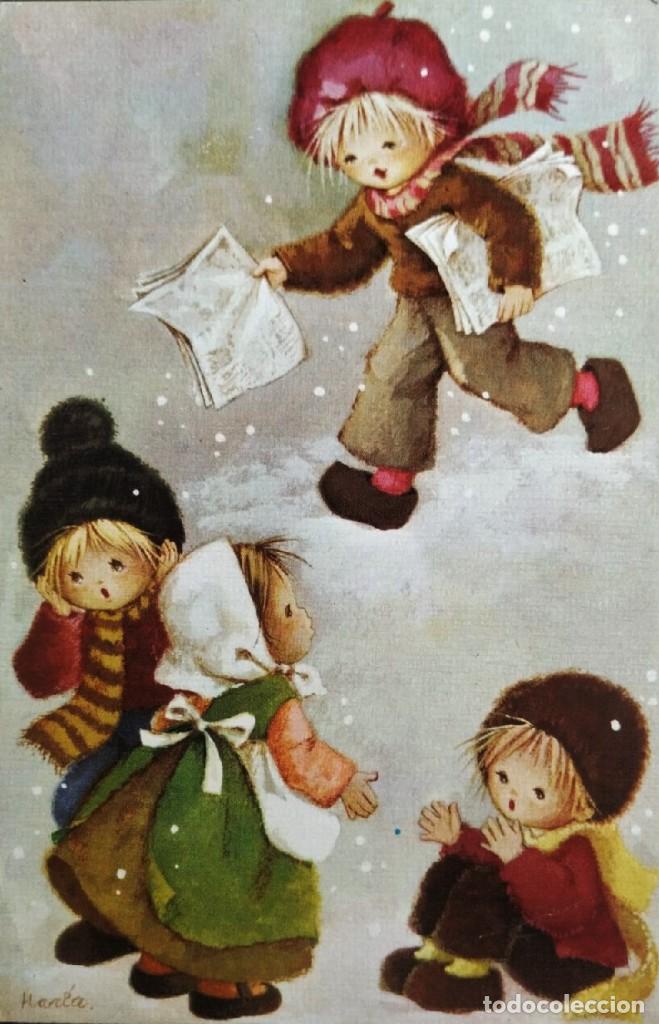 Postcards: 0946P - MARIA - ANUNCIO NAVIDE&Ntilde;O- EDICIONES ORTIZ X144 - DIPTICA 13X8,5 CM