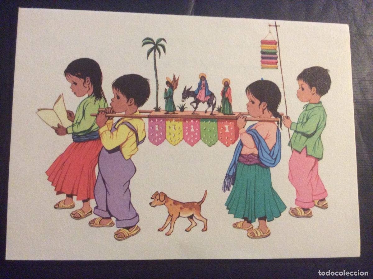 Cartes Postales: POSTAL NAVIDAD MEJICANA. A&Ntilde;OS 70. ESCRITA . ORIGINAL LUIS BETANZOS