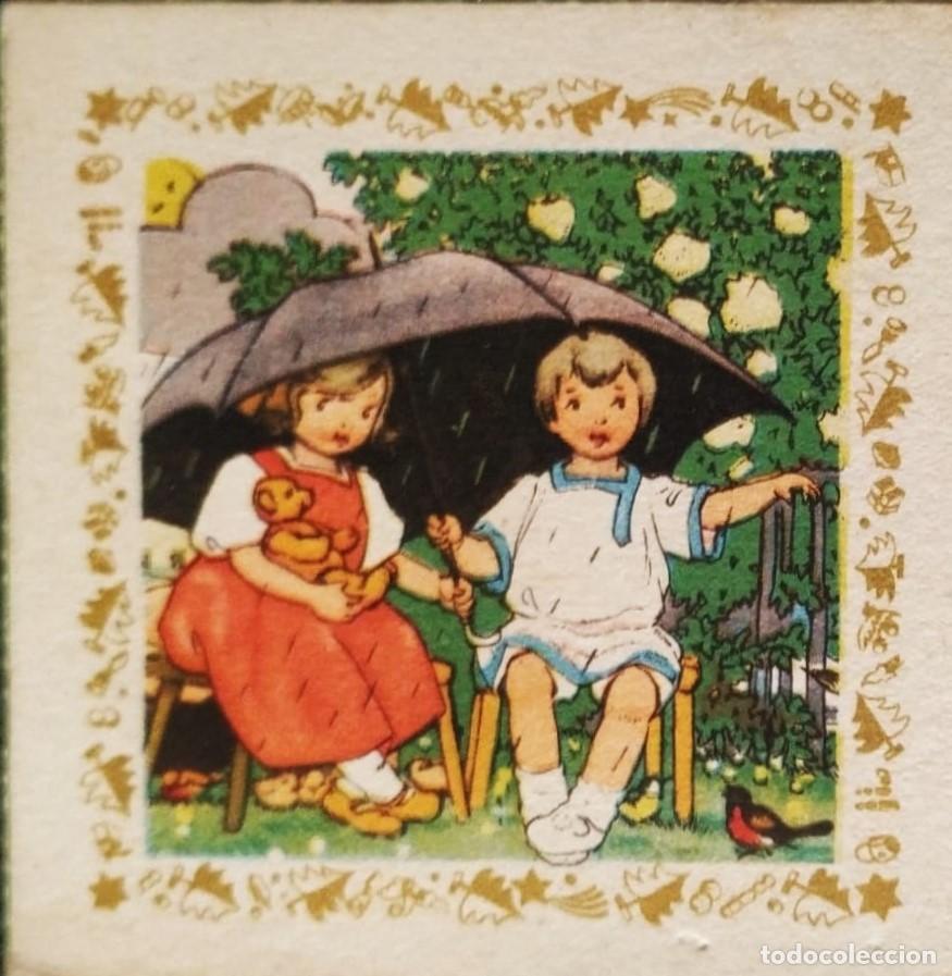 Postkarten: 6051Y - PRECIOSA Y ANTIGUA TARJETA DE MUCHAS FELICIDADES - 10,3X6,3 CM