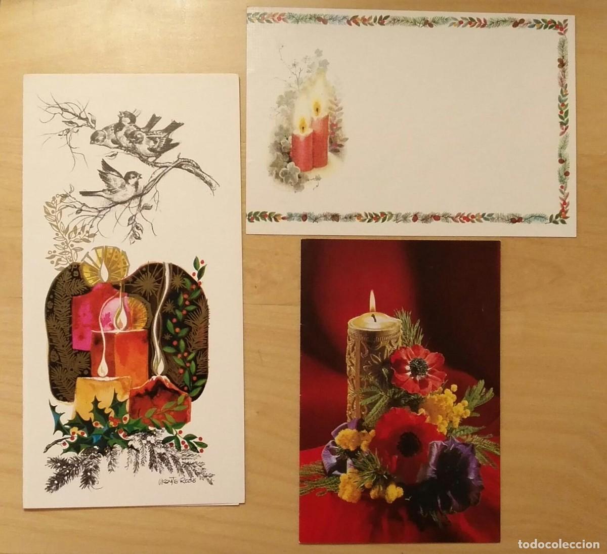 Postais: PN 44 Lote 3 tarjetas postales felicitaciones navide&ntilde;as - Distintos tama&ntilde;os - Escritas