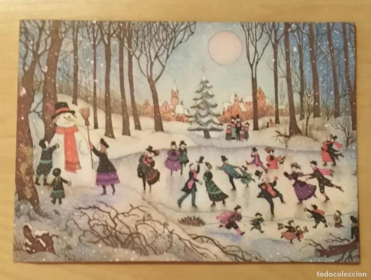Postkarten: PN 51 Tarjeta Postal felicitaci&oacute;n navidad - Escena ambiente invernal - UNICEF - Escrita 1979