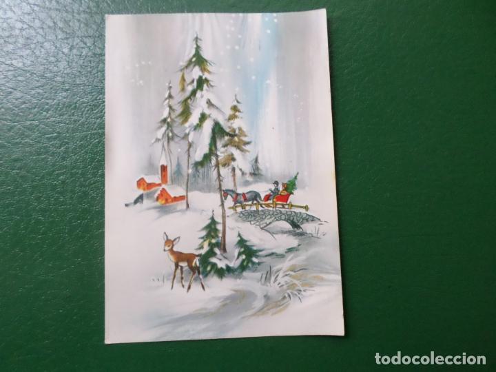Postais: antigua tarjeta postal italiana, tem&aacute;tica navidad, ver foto adicional