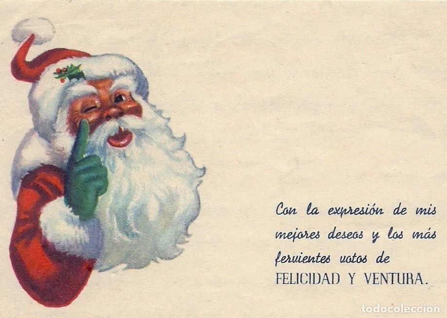 Postkarten: 0870H - ANTIGUA CARTA NAVIDE&Ntilde;A 1958 - EDICIONES NUVART 14X8,7 CM - CON PASAJES DE JOS&Eacute; HERNANDEZ-