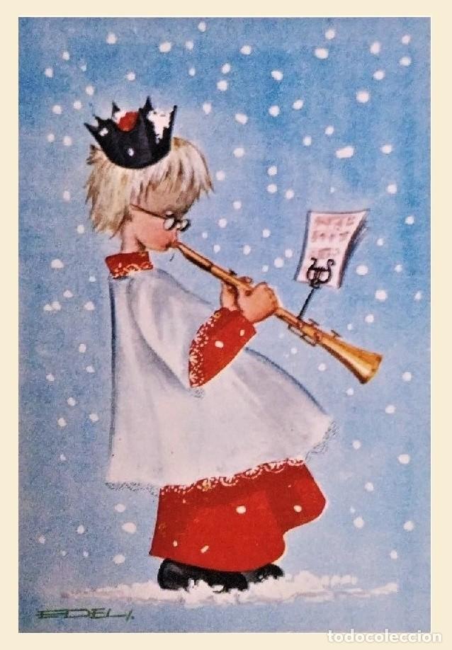 Postkarten: 0880H - EDEL- EL MONAGUILLO NAVIDE&Ntilde;O-EDICIONES JHERR 1806-3- DIPTICA 15,5X10,8 CM- DATA 1964