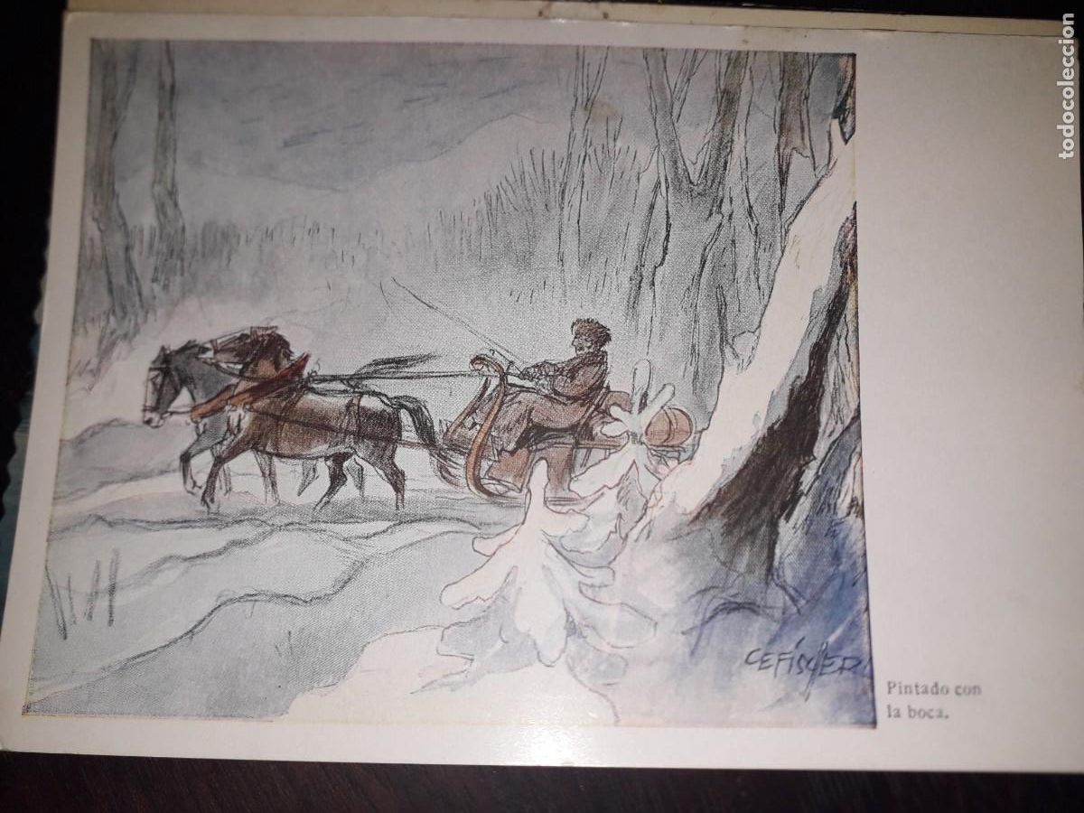Postkarten: N&ordm; 44494 POSTAL PASEANDO EN TRINEO POSTAL DE NAVIDAD ARTIS MUTI