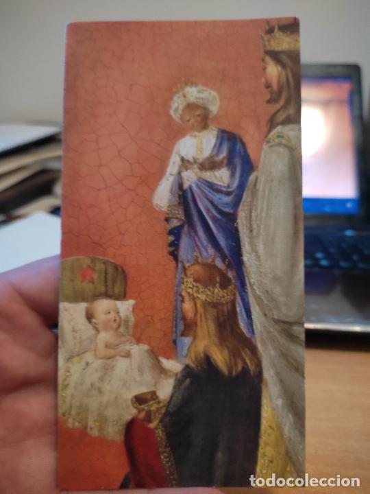 Postales: NAVIDAD DIPTICO ILUST REYES MAGOS NI&Ntilde;O JESUS ED ORTIZ X 258 ESCRITA 16,3 X 8,4 CMS PLEGADA