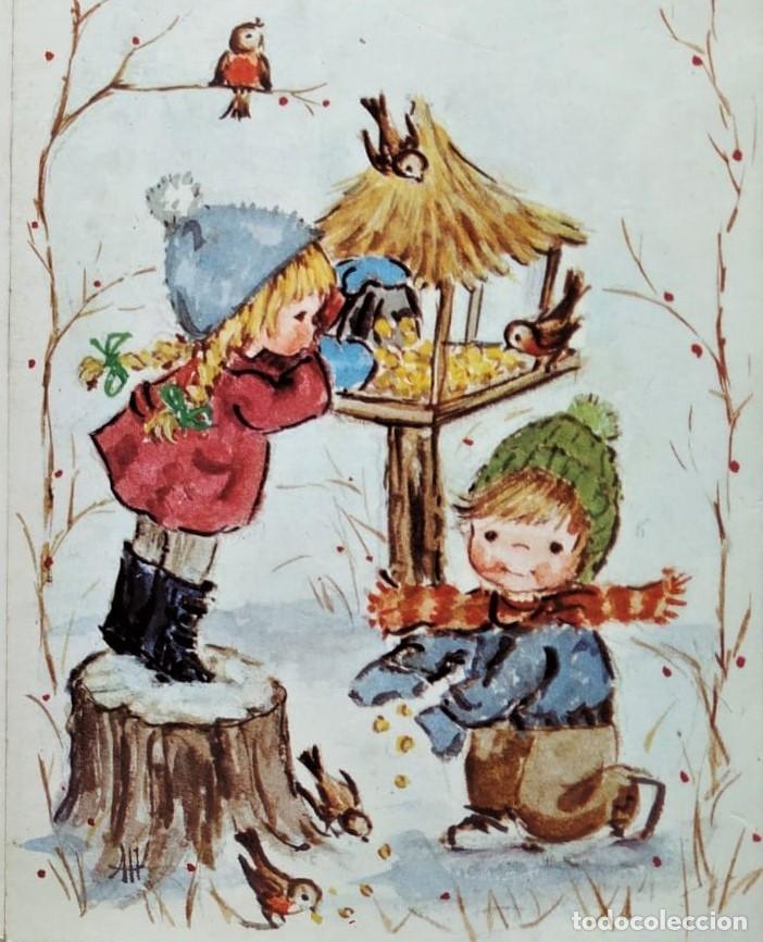 Postkarten: 0901P - NAVIDAD, DULCE NAVIDAD - IMPRESA INGLATERRA JM50-S-6-B30.2 - DIPTICA 16X11 CM - ILUSTRA AH?