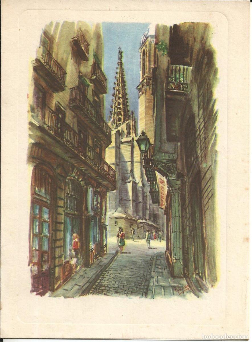 Cartes Postales: FELICITACION NAVIDAD DE LA EMPRESA AGILESA - DIPTICA, 16,5X12 CM, ILUSTRA A. BAYO