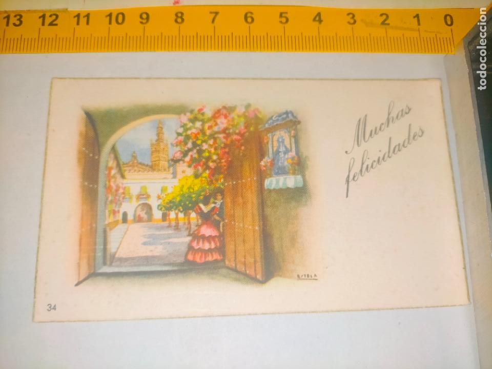 Cartes Postales: antigua tarjeta felicitacion de navidad o similar - oferta por lotes