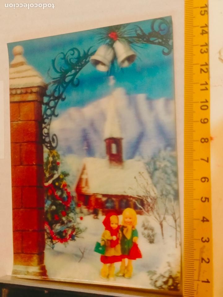 Cartes Postales: antigua tarjeta felicitacion de navidad o similar oferta por lotes 3D 3 DIMENSIONES