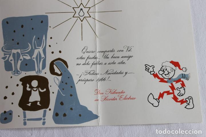 Postales: TARJETA DE FELICITACION HIDROELECTRICA ESPA&Ntilde;OLA 1966