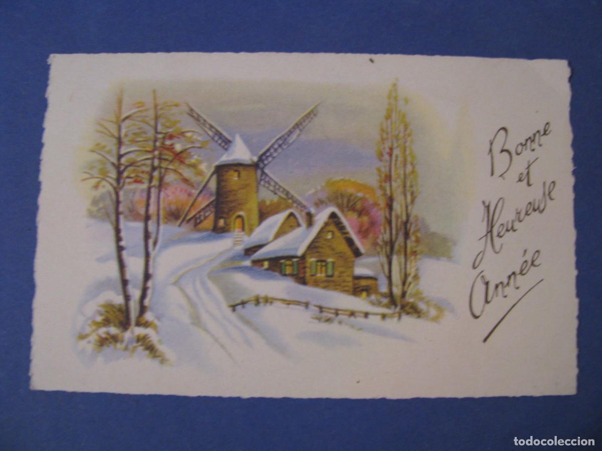 Postcards: TARJETA POSTAL DE NAVIDAD. FRANCIA. 11X7 CM. ESCRITA.