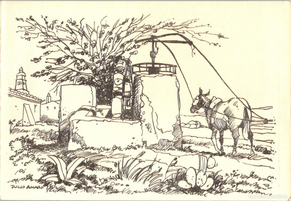 Postales: Postal Navidad - Algarbe - Portugal - Ilustra Julio Amaro - Ed. San Lucas - D&iacute;ptico - 150x105mm