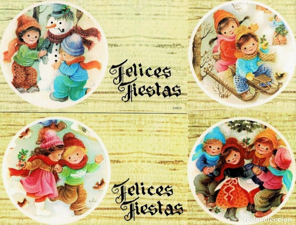 Postkarten: 0970Q - VIVES - SERIE 5300 COMPLETA- LETRAS EN DORADO - MIDE 15,5X9 CM C/U