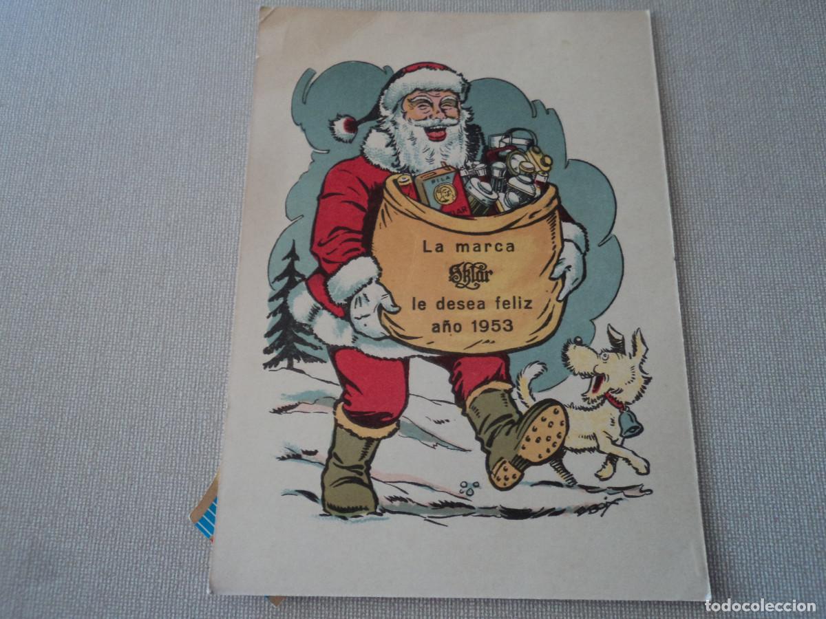 Postcards: la marca sklar les desea feliz a&ntilde;o 1953, calendario, 14 x 10 cm